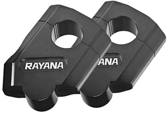Motorfietsstuurverhogers Zwart Diameter 22mm (1 paar)