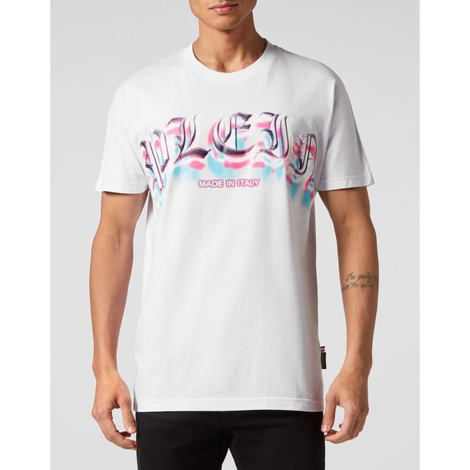T-Shirt Ronde Hals Gothic Plein