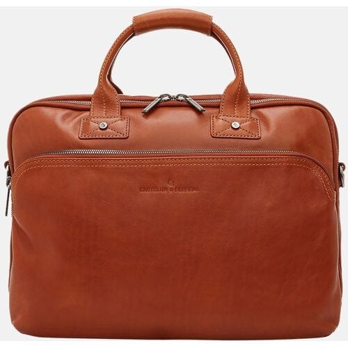 Castelijn & Beerens - Firenze Business Laptoptas 15,6 inch | Lichtbruin