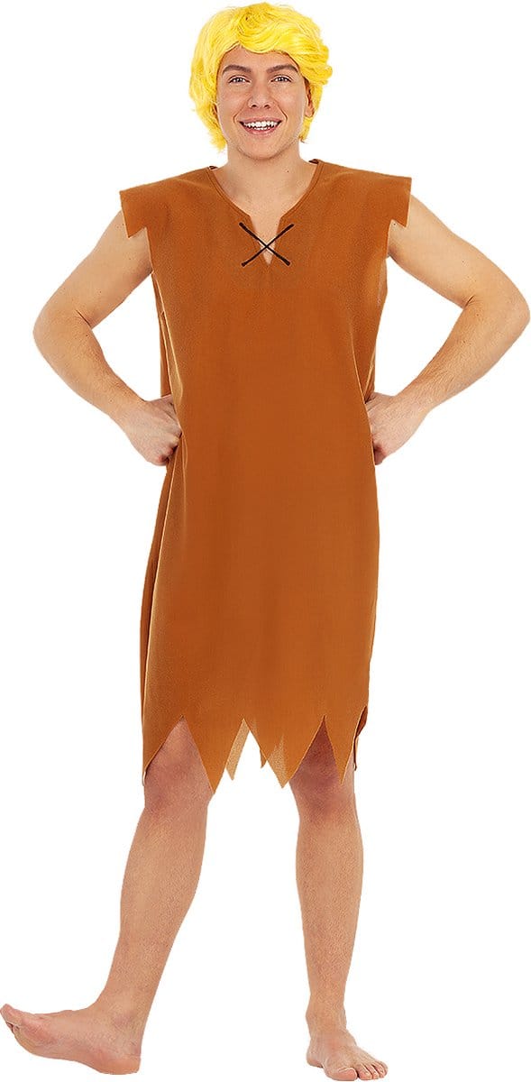 FUNIDELIA Barney Rubble kostuum - The Flintstones - Maat: Standaard