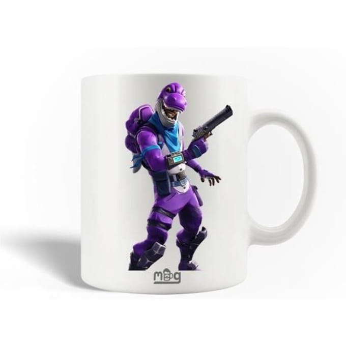 Keramische Mok - Fortnite - Bronto - 30cl - Wit - Vaatwasmachinebestendig