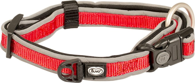 Duvo+ West Halsband Nylon Rood S 20-35cm/15mm