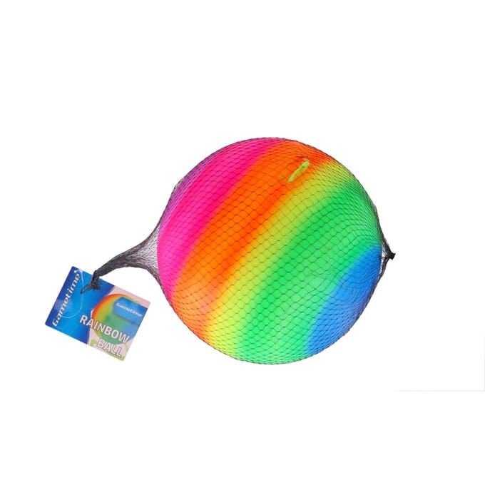 Gametime bal rainbow aan koord 21cm