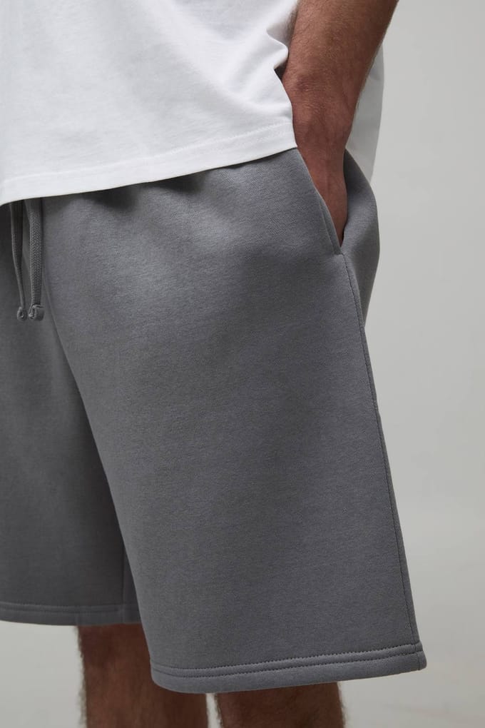 Essential Baggy Fit Jersey Short | Grey | Size XS