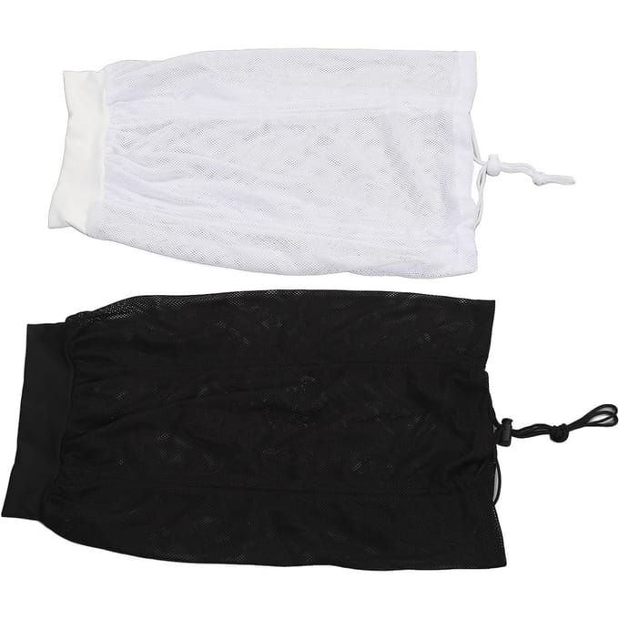 2 STUKS Net Plopping Cap Verstelbaar Multifunctioneel Herbruikbare Net Plopping Bonnet met Trekkoord voor white