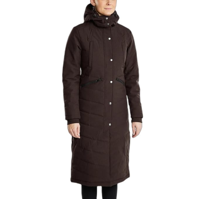 Montar FW25 Dicte Brown extralange jas waterafstotend BRUIN 34