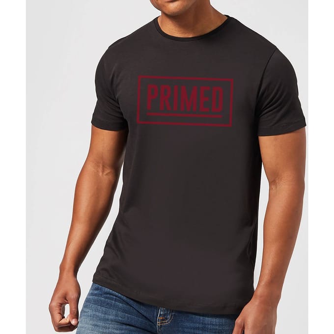Primed Box Logo T-Shirt - Black - 5XL