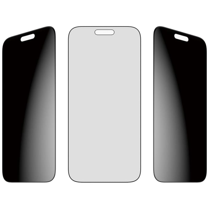 PanzerGlass Screenprotector geschikt voor Apple iPhone 17 Pro Max Glazen | PanzerGlass FastFit Screenprotector Privacy - Case Friendly - Zwart