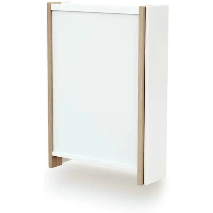 AT4 - Inklapbare luiertafel aan de muur EAZY in hout Wit en Beuken