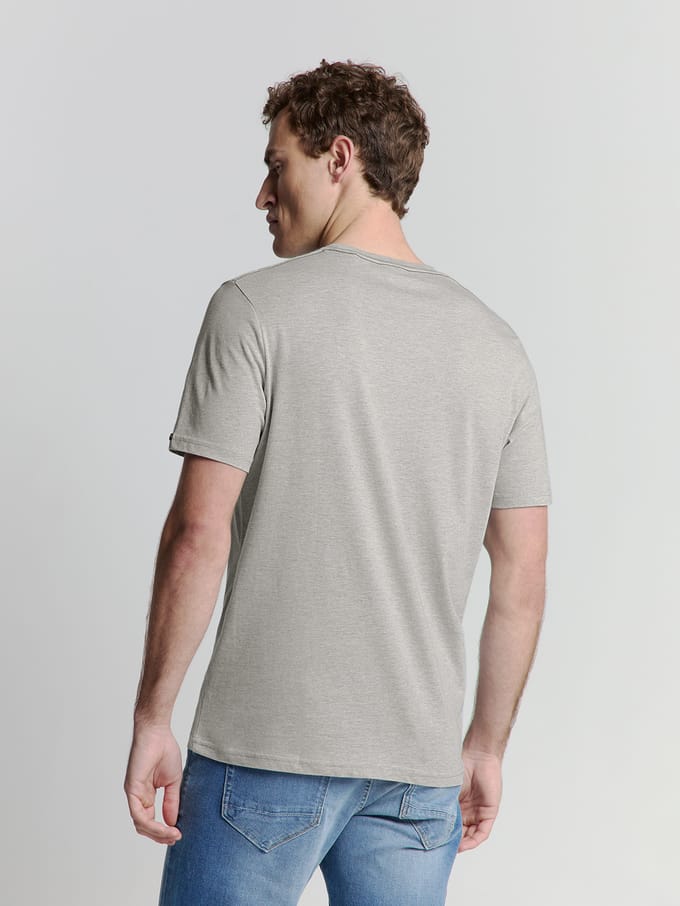 No Excess T-shirt Crewneck Melange Cloud Größe: XL | Basic T-Shirts Outlet | Herren
