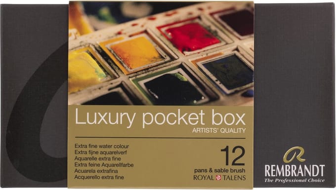 Rembrandt Aquarelverf Pocket Box - 12 Napjes   8712079441500   Verf