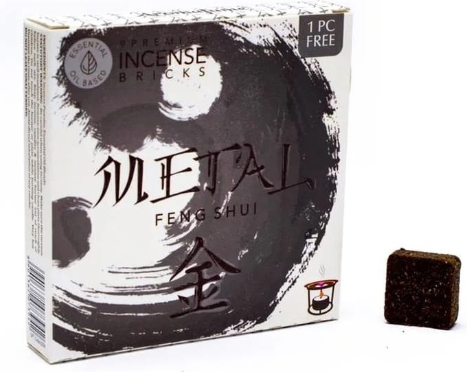 Aromafume - Feng Shui - Wierookblokjes - Wierook - Healing - Metaal - (40 gram)