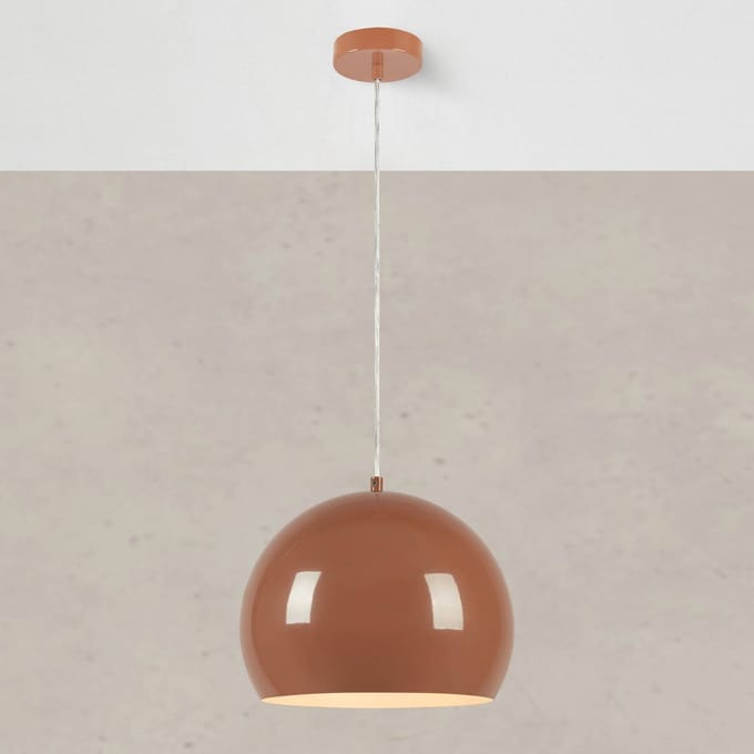 Markslöjd Hanglamp Pop, Ø 28 cm, bruin, metaal
