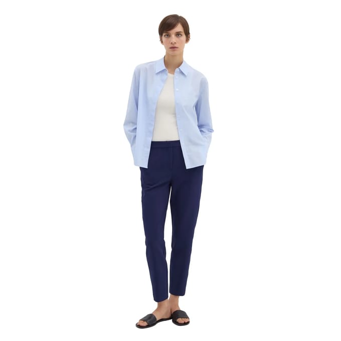 Cigarettebroek van dubbele crêpe dames Stefanel