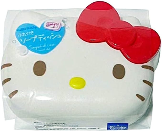 Hello Kitty Sanrio zeepbakje met deksel - Plastic - 12 cm