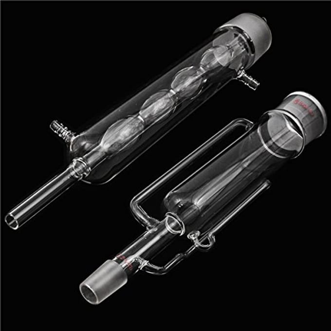500 ml Soxhlet Extractor met Condensator - 2 stuks Fractionskolom