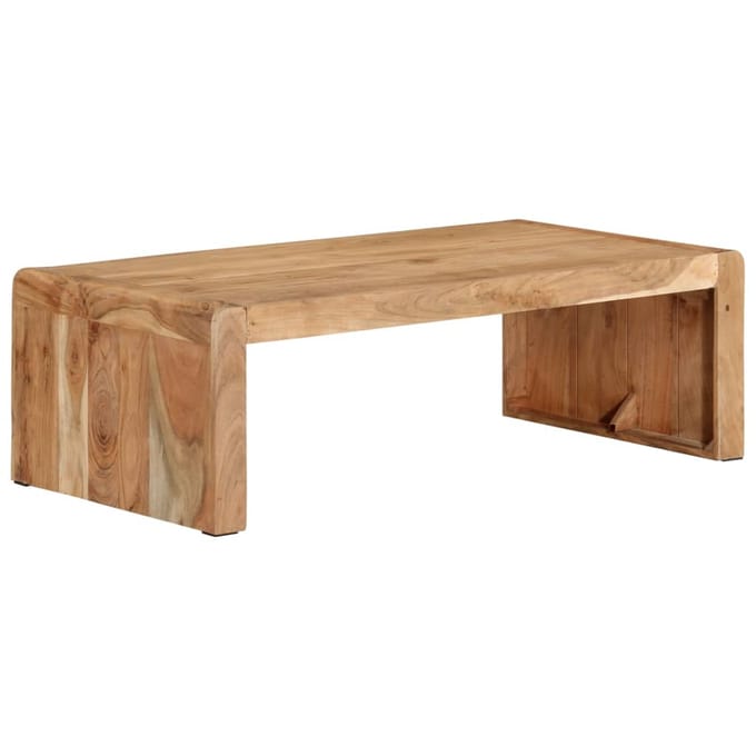 vidaXL - Salontafel - 110x55x35 - cm - massief - acaciahout