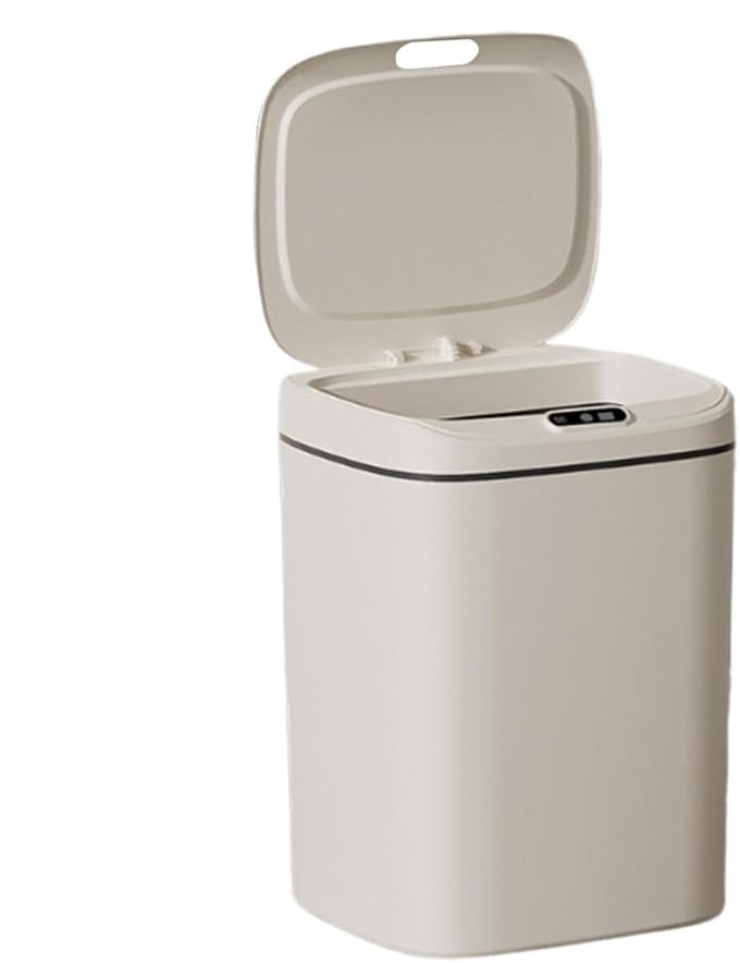 Slimme Sensor Prullenbak - Automatische Vuilnisbak - Contactloos Afval Beheer - Hygiënisch en Stijlvol - 12 Liter - Wit