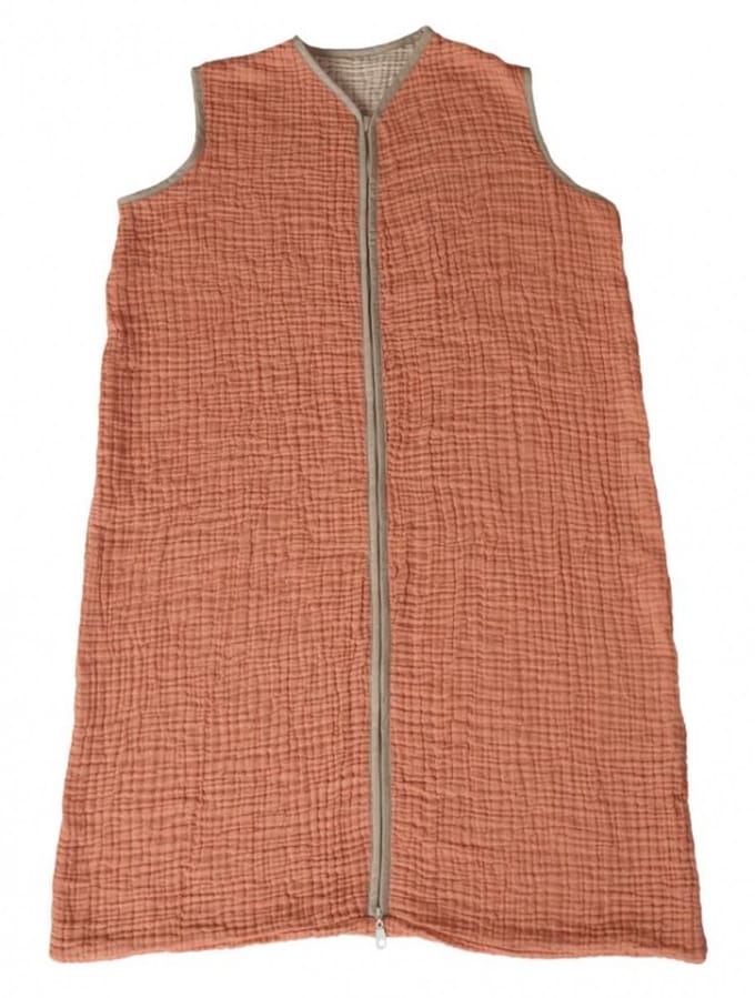 Quax Natural Muslin Tetra Slaapzak - 3/20md - 70cm - Abricot/ecru
