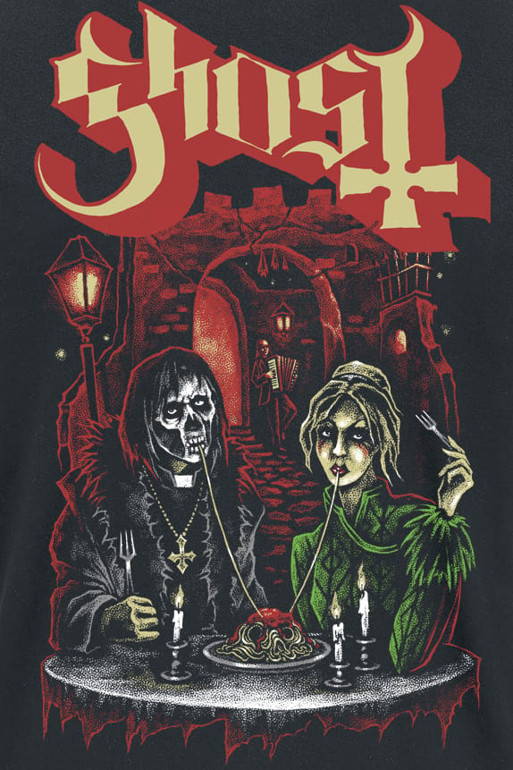 Ghost T-shirt - Bella Notte - S tot XXL - voor Mannen - zwart