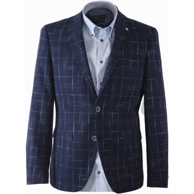 Carter & Davis - Casual colbert - Heren - 50 - Blauw - Polyester - 2628-2427
