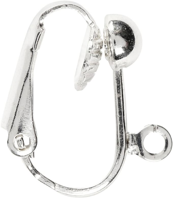CC Clip-on oorbellen 16,5 mm Zilver 6 stuks
