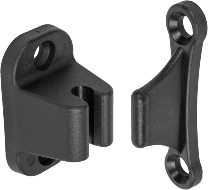 Zwarte Deurvergrendeling voor Caravan en Camper - Incl. 35mm en 48mm Montage