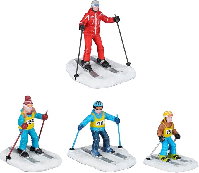 Luville - Ski Teacher with Childeren - Set van 4