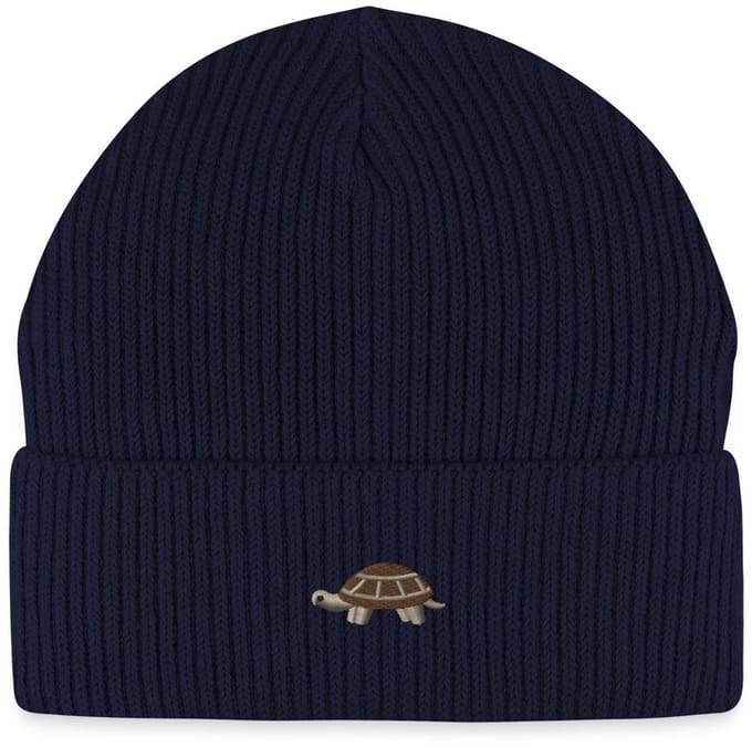 Geborduurde Schildpad Uniseks Bio Fisherman Beanie