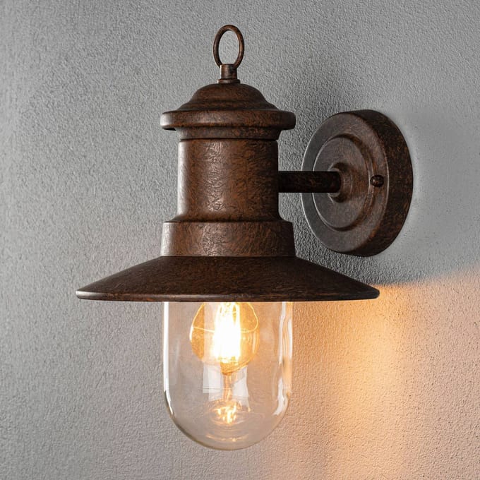 Konstsmide Napoli 7346-970 Buitenlamp (wand) E27 60 W Roest