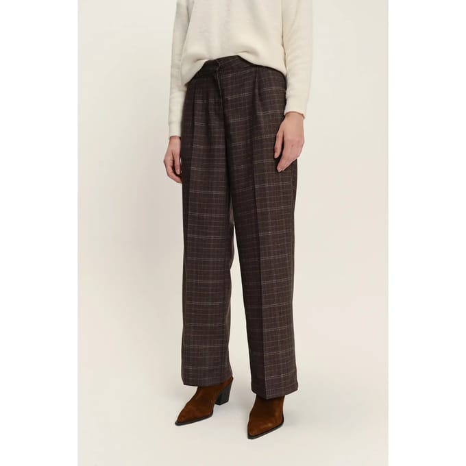 Pantalon met een knoopsluiting dames Greenpoint