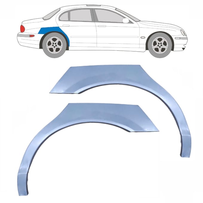 Reparatiepaneel achterspatbord voor Jaguar S-Type CCX 1999-2007 / Links + Rechts