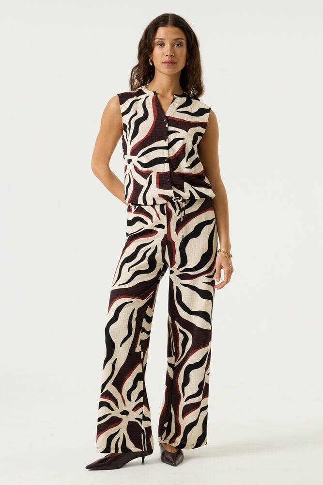 GARCIA S260115 Dames Wide Fit Broek Bruin