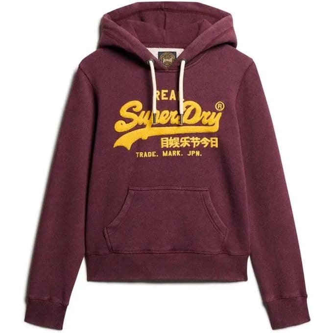 Superdry Chenille Vl Graphic Hoodie Rood L Vrouw