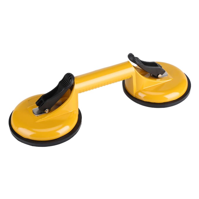 Aluminiumlegering Zuignap Professionele Dubbele Platen Glasheffer Verplaatser Deukentrekker yellow