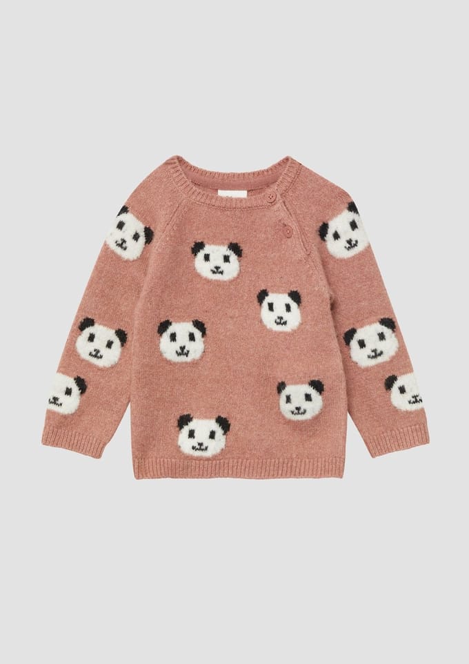 Unisex Gebreide Pull met Berenmotieven voor Baby's s.Oliver