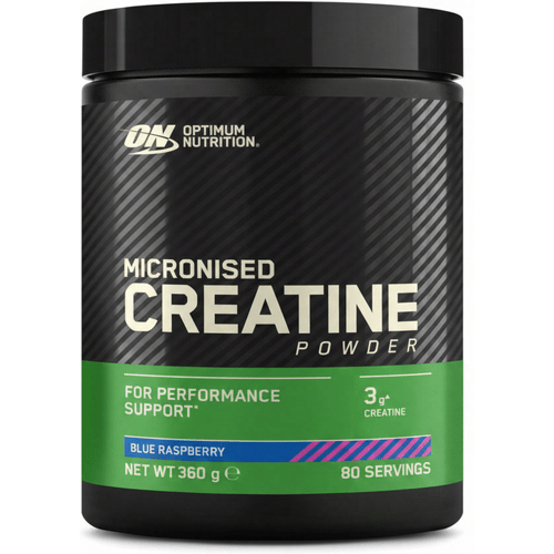 Optimum Nutrition Micronized Creatine Powder - Blue Raspberry Creatine Poeder - Creatine Monohydraat - 360 gram (80 doseringen)