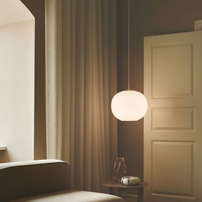 DFTP by Nordlux Navone hanglamp, wit, glas, Ø 40 cm, 1-lamp