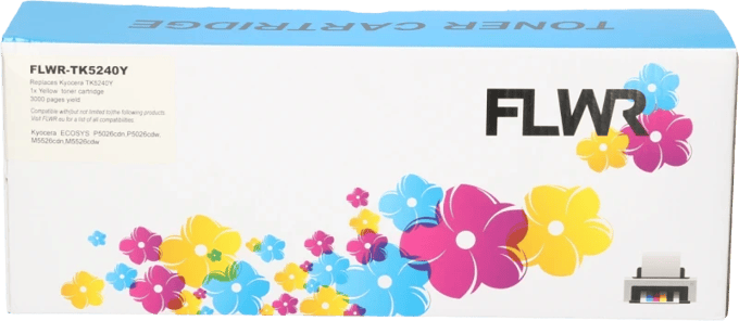FLWR - Toners / Kyocera Mita TK-5240 / geel / Geschikt voor Kyocera Mita