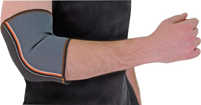 Aidapt Elleboog brace - Flexibel neopreen medium - Zwart/Grijs