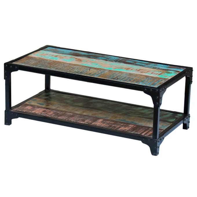 vidaXL - Salontafel - massief - gerecycled - hout