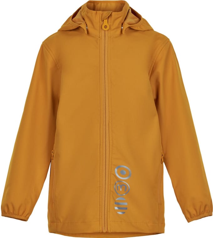 Minymo - Softshell jas voor kinderen - Golden Orange - maat 116cm