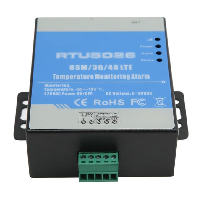 Temperatuuralarm 12VDC GSM 3G 4G RTU Metaal voor Zonne-energiecentrale Meteorologisch Observatorium blue