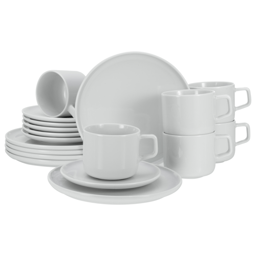 CREATABLE Serviesset Chef Collection (18-delig koffieservies, wit)