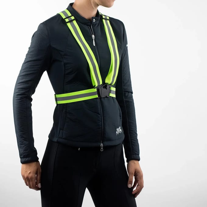 Verstelbaar rijgilet met reflecterende strepen Horze Adjustable