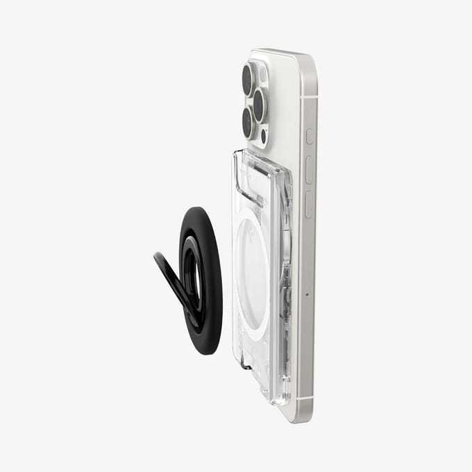 Spigen geschikt voor MagSafe Cardholder Ultra Hybrid - Clear