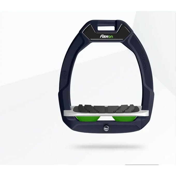 Veiligheid stijgbeugels Paardenrijden Ingelengd Grip Marine/Grijs/Groen Flex-On Safe-On