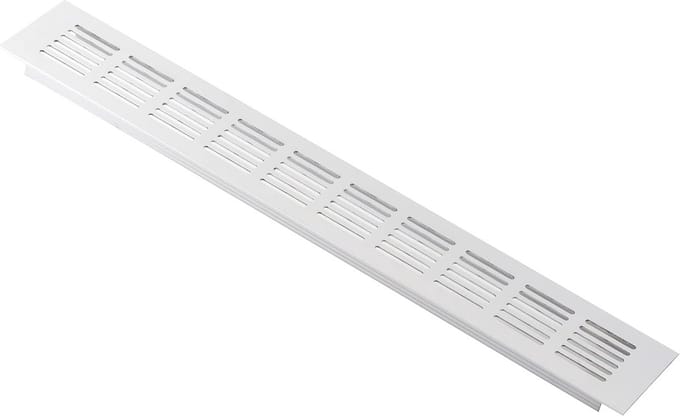 Wit Ventilatierooster Aluminium 400x60mm voor Optimale Ventilatie
