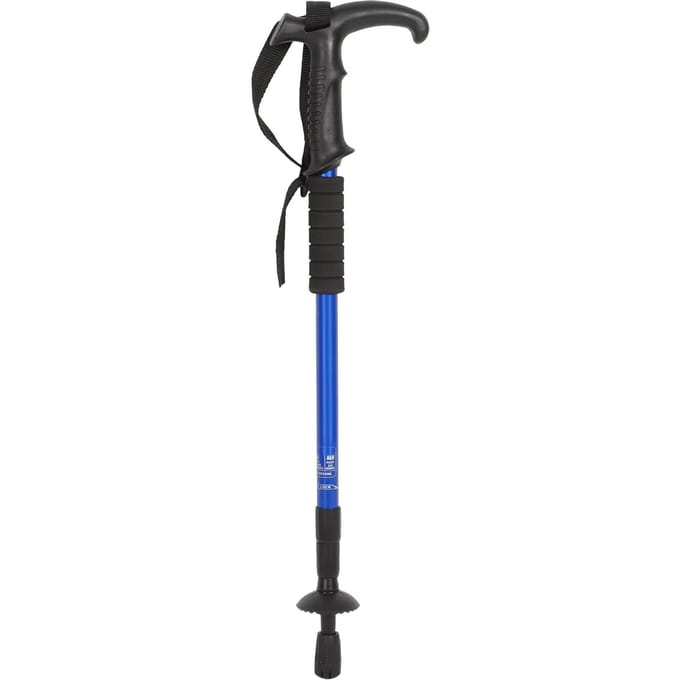 Wandelstok Schokbestendig Ultralicht 3 Secties Wandelstok met Verstelbare Hoogte black