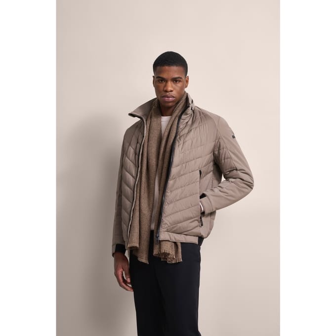 Bugatti Herren Blouson met doorgestikte voorkant